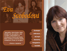 Tablet Screenshot of evasvobodova.com